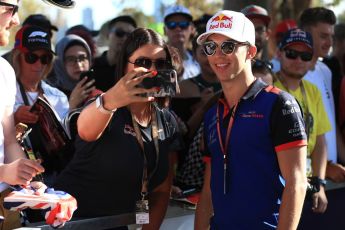 World © Octane Photographic Ltd. Formula 1 – Australian GP - Friday Melbourne Walk. Scuderia Toro Rosso STR13 – Pierre Gasly. Albert Park, Melbourne, Australia. Friday 23rd March 2018.