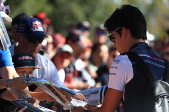 World © Octane Photographic Ltd. Formula 1 – Australian GP - Friday Melbourne Walk. Williams Martini Racing FW41 – Lance Stroll. Albert Park, Melbourne, Australia. Friday 23rd March 2018.