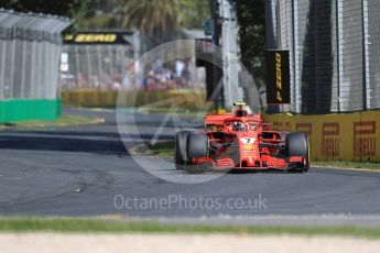 World © Octane Photographic Ltd. Formula 1 – Australian GP - Friday Practice 1. Scuderia Ferrari SF71-H – Kimi Raikkonen. Albert Park, Melbourne, Australia. Friday 23rd March 2018.