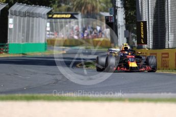 World © Octane Photographic Ltd. Formula 1 – Australian GP - Friday Practice 1. Aston Martin Red Bull Racing TAG Heuer RB14 – Max Verstappen. Albert Park, Melbourne, Australia. Friday 23rd March 2018.