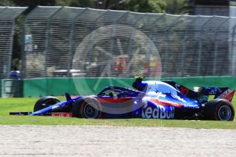 World © Octane Photographic Ltd. Formula 1 – Australian GP - Friday Practice 1. Scuderia Toro Rosso STR13 – Pierre Gasly. Albert Park, Melbourne, Australia. Friday 23rd March 2018.