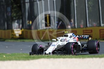 World © Octane Photographic Ltd. Formula 1 – Australian GP - Friday Practice 1. Williams Martini Racing FW41 – Sergey Sirotkin. Albert Park, Melbourne, Australia. Friday 23rd March 2018.