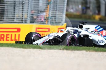 World © Octane Photographic Ltd. Formula 1 – Australian GP - Friday Practice 1. Williams Martini Racing FW41 – Lance Stroll. Albert Park, Melbourne, Australia. Friday 23rd March 2018.