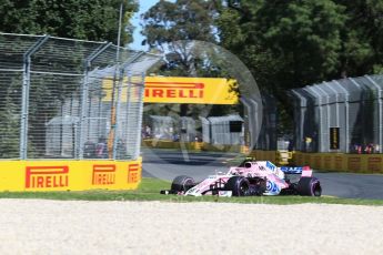 World © Octane Photographic Ltd. Formula 1 – Australian GP - Friday Practice 1. Sahara Force India VJM11 - Esteban Ocon. Albert Park, Melbourne, Australia. Friday 23rd March 2018.