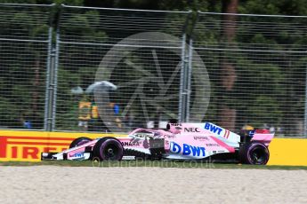 World © Octane Photographic Ltd. Formula 1 – Australian GP - Friday Practice 1. Sahara Force India VJM11 - Sergio Perez. Albert Park, Melbourne, Australia. Friday 23rd March 2018.