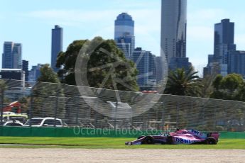 World © Octane Photographic Ltd. Formula 1 – Australian GP - Friday Practice 1. Sahara Force India VJM11 - Esteban Ocon. Albert Park, Melbourne, Australia. Friday 23rd March 2018.