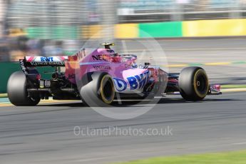 World © Octane Photographic Ltd. Formula 1 – Australian GP - Friday Practice 2. Sahara Force India VJM11 - Esteban Ocon. Albert Park, Melbourne, Australia. Friday 23rd March 2018.