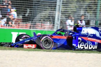 World © Octane Photographic Ltd. Formula 1 – Australian GP - Friday Practice 2. Scuderia Toro Rosso STR13 – Pierre Gasly. Albert Park, Melbourne, Australia. Friday 23rd March 2018.