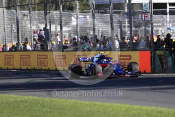 World © Octane Photographic Ltd. Formula 1 – Australian GP - Friday Practice 2. Scuderia Toro Rosso STR13 – Pierre Gasly. Albert Park, Melbourne, Australia. Friday 23rd March 2018.