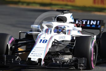 World © Octane Photographic Ltd. Formula 1 – Australian GP - Friday Practice 2. Williams Martini Racing FW41 – Lance Stroll. Albert Park, Melbourne, Australia. Friday 23rd March 2018.