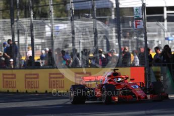 World © Octane Photographic Ltd. Formula 1 – Australian GP - Friday Practice 2. Scuderia Ferrari SF71-H – Sebastian Vettel. Albert Park, Melbourne, Australia. Friday 23rd March 2018.