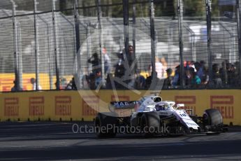 World © Octane Photographic Ltd. Formula 1 – Australian GP - Friday Practice 2. Williams Martini Racing FW41 – Lance Stroll. Albert Park, Melbourne, Australia. Friday 23rd March 2018.