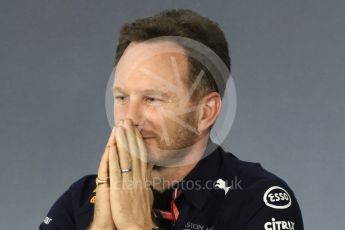 World © Octane Photographic Ltd. Formula 1 - Australian GP - Friday - Team Press Conference. Christian Horner - Team Principal of Red Bull Racing. Albert Park, Melbourne, Australia. Friday 23rd March 2018.