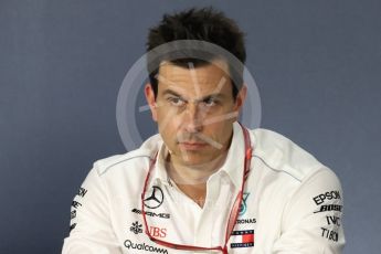 World © Octane Photographic Ltd. Formula 1 - Australian GP - Friday - Team Press Conference. Toto Wolff - Executive Director & Head of Mercedes-Benz Motorsport. Albert Park, Melbourne, Australia. Friday 23rd March 2018.