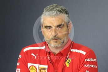 World © Octane Photographic Ltd. Formula 1 - Australian GP - Friday - Team Press Conference. Maurizio Arrivabene – Managing Director and Team Principal of Scuderia Ferrari. Albert Park, Melbourne, Australia. Friday 23rd March 2018.