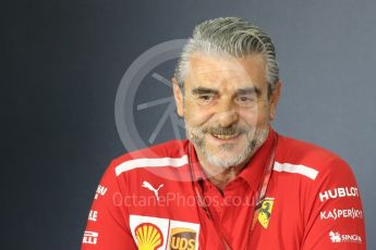 World © Octane Photographic Ltd. Formula 1 - Australian GP - Friday - Team Press Conference. Maurizio Arrivabene – Managing Director and Team Principal of Scuderia Ferrari. Albert Park, Melbourne, Australia. Friday 23rd March 2018.