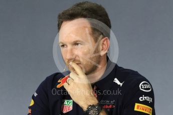 World © Octane Photographic Ltd. Formula 1 - Australian GP - Friday - Team Press Conference. Christian Horner - Team Principal of Red Bull Racing. Albert Park, Melbourne, Australia. Friday 23rd March 2018.