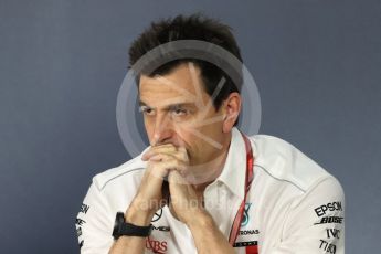 World © Octane Photographic Ltd. Formula 1 - Australian GP - Friday - Team Press Conference. Toto Wolff - Executive Director & Head of Mercedes-Benz Motorsport. Albert Park, Melbourne, Australia. Friday 23rd March 2018.