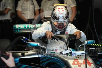 World © Octane Photographic Ltd. Formula 1 – Australian GP - Practice 3. Mercedes AMG Petronas Motorsport AMG F1 W09 EQ Power+ - Lewis Hamilton. Albert Park, Melbourne, Australia. Saturday 24th March 2018.