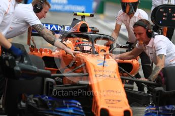 World © Octane Photographic Ltd. Formula 1 – Australian GP - Practice 3. McLaren MCL33 – Stoffel Vandoorne. Albert Park, Melbourne, Australia. Saturday 24th March 2018.