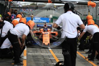 World © Octane Photographic Ltd. Formula 1 – Australian GP - Practice 3. McLaren MCL33 – Fernando Alonso. Albert Park, Melbourne, Australia. Saturday 24th March 2018.