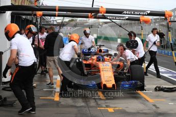 World © Octane Photographic Ltd. Formula 1 – Australian GP - Practice 3. McLaren MCL33 – Fernando Alonso. Albert Park, Melbourne, Australia. Saturday 24th March 2018.
