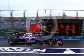 World © Octane Photographic Ltd. Formula 1 – Australian GP - Practice 3. Scuderia Toro Rosso STR13 – Brendon Hartley. Albert Park, Melbourne, Australia. Saturday 24th March 2018.