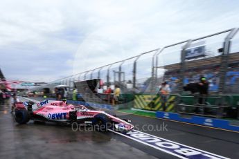 World © Octane Photographic Ltd. Formula 1 – Australian GP - Practice 3. Sahara Force India VJM11 - Esteban Ocon. Albert Park, Melbourne, Australia. Saturday 24th March 2018.