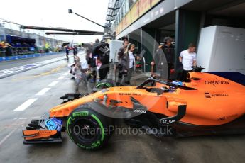 World © Octane Photographic Ltd. Formula 1 – Australian GP - Practice 3. McLaren MCL33 – Fernando Alonso. Albert Park, Melbourne, Australia. Saturday 24th March 2018.