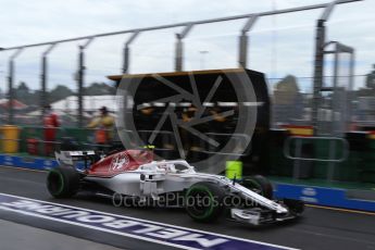 World © Octane Photographic Ltd. Formula 1 – Australian GP - Practice 3. Alfa Romeo Sauber F1 Team C37 – Charles Leclerc. Albert Park, Melbourne, Australia. Saturday 24th March 2018.