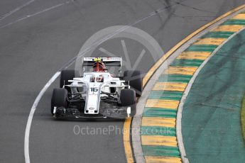 World © Octane Photographic Ltd. Formula 1 – Australian GP - Qualifying. Alfa Romeo Sauber F1 Team C37 – Charles Leclerc. Albert Park, Melbourne, Australia. Saturday 24th March 2018.