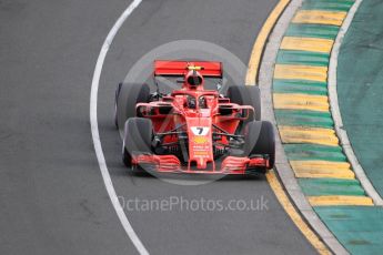 World © Octane Photographic Ltd. Formula 1 – Australian GP - Qualifying. Scuderia Ferrari SF71-H – Kimi Raikkonen. Albert Park, Melbourne, Australia. Saturday 24th March 2018.