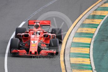 World © Octane Photographic Ltd. Formula 1 – Australian GP - Qualifying. Scuderia Ferrari SF71-H – Sebastian Vettel. Albert Park, Melbourne, Australia. Saturday 24th March 2018.