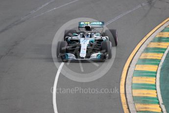 World © Octane Photographic Ltd. Formula 1 – Australian GP - Qualifying. Mercedes AMG Petronas Motorsport AMG F1 W09 EQ Power+ - Valtteri Bottas. Albert Park, Melbourne, Australia. Saturday 24th March 2018.