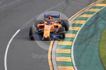 World © Octane Photographic Ltd. Formula 1 – Australian GP - Qualifying. McLaren MCL33 – Fernando Alonso. Albert Park, Melbourne, Australia. Saturday 24th March 2018.