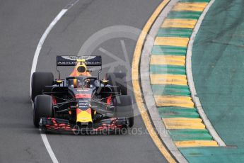 World © Octane Photographic Ltd. Formula 1 – Australian GP - Qualifying. Aston Martin Red Bull Racing TAG Heuer RB14 – Max Verstappen. Albert Park, Melbourne, Australia. Saturday 24th March 2018.