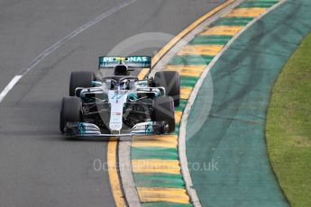 World © Octane Photographic Ltd. Formula 1 – Australian GP - Qualifying. Mercedes AMG Petronas Motorsport AMG F1 W09 EQ Power+ - Valtteri Bottas. Albert Park, Melbourne, Australia. Saturday 24th March 2018.