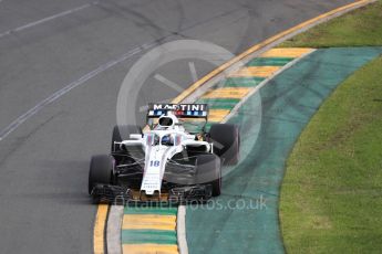 World © Octane Photographic Ltd. Formula 1 – Australian GP - Qualifying. Williams Martini Racing FW41 – Lance Stroll. Albert Park, Melbourne, Australia. Saturday 24th March 2018.