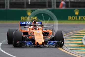 World © Octane Photographic Ltd. Formula 1 – Australian GP - Qualifying. McLaren MCL33 – Stoffel Vandoorne. Albert Park, Melbourne, Australia. Saturday 24th March 2018.