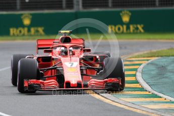 World © Octane Photographic Ltd. Formula 1 – Australian GP - Qualifying. Scuderia Ferrari SF71-H – Kimi Raikkonen. Albert Park, Melbourne, Australia. Saturday 24th March 2018.