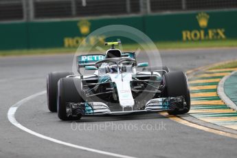 World © Octane Photographic Ltd. Formula 1 – Australian GP - Qualifying. Mercedes AMG Petronas Motorsport AMG F1 W09 EQ Power+ - Valtteri Bottas. Albert Park, Melbourne, Australia. Saturday 24th March 2018.