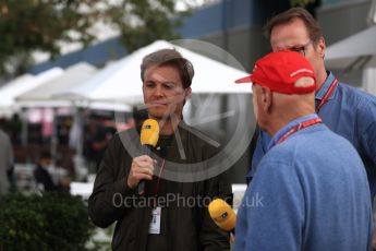 World © Octane Photographic Ltd. Formula 1 – Australian GP - Qualifying. Mercedes AMG Petronas Motorsport Niki Lauda and Nico Rosberg. Albert Park, Melbourne, Australia. Saturday 24th March 2018.