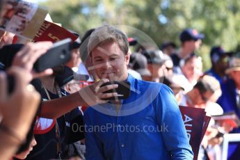 World © Octane Photographic Ltd. Formula 1 – Australian GP - Melbourne Walk. Nico Rosberg. Albert Park, Melbourne, Australia. Sunday 25th March 2018.