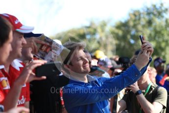 World © Octane Photographic Ltd. Formula 1 – Australian GP - Melbourne Walk. Nico Rosberg. Albert Park, Melbourne, Australia. Sunday 25th March 2018.