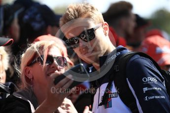 World © Octane Photographic Ltd. Formula 1 – Australian GP - Melbourne Walk. Williams Martini Racing FW41 – Sergey Sirotkin. Albert Park, Melbourne, Australia. Sunday 25th March 2018.