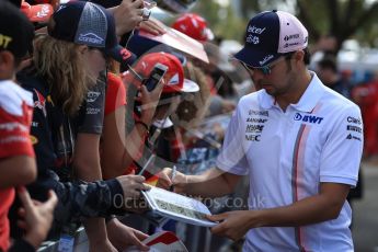 World © Octane Photographic Ltd. Formula 1 – Australian GP - Melbourne Walk. Sahara Force India VJM11 - Sergio Perez. Albert Park, Melbourne, Australia. Sunday 25th March 2018.