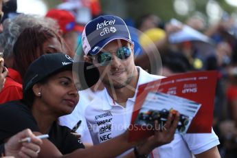 World © Octane Photographic Ltd. Formula 1 – Australian GP - Melbourne Walk. Sahara Force India VJM11 - Sergio Perez. Albert Park, Melbourne, Australia. Sunday 25th March 2018.