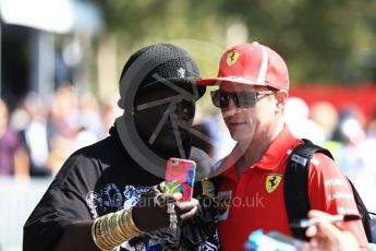 World © Octane Photographic Ltd. Formula 1 – Australian GP - Melbourne Walk. Scuderia Ferrari SF71-H – Kimi Raikkonen. Albert Park, Melbourne, Australia. Sunday 25th March 2018.