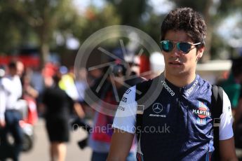 World © Octane Photographic Ltd. Formula 1 – Australian GP - Melbourne Walk. Williams Martini Racing FW41 – Lance Stroll. Albert Park, Melbourne, Australia. Sunday 25th March 2018.