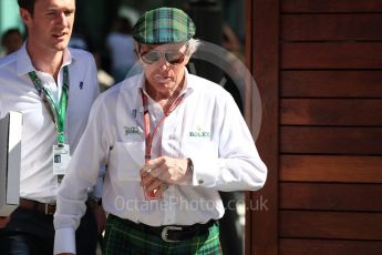 World © Octane Photographic Ltd. Formula 1 - Australian GP - Melbourne Walk 3. Sir Jackie Stewart. Albert Park, Melbourne, Australia. Sunday 25th March 2018.